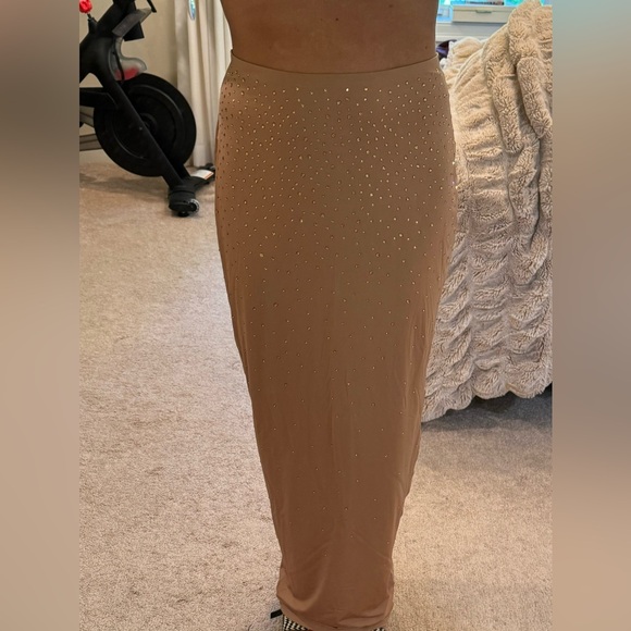Skims X Swarovski jelly skirt capsule collection NWT and box Size XL in Sienna - Picture 3 of 3
